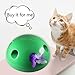 TAEERY Pop N’ Play Interactive Motion Cat Toy,Interactive Cat Toys Funny Cat Scratching Training Toy Electronic Automatic Cat Toys with Random Rotating Feather Pop and Play for Pet Kitty Cats
