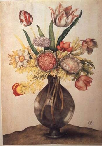 Affiche toile Giovanna Garzoni 60x90cm, reproduction d'art portrait aux détails picturaux