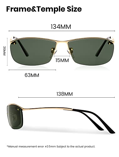 Veda Tinda Vision Rectangle Sunglasses for Women Retro 90s Y2k Shades for Men Warp Around Sport Mens Glasses UV400 Protection3