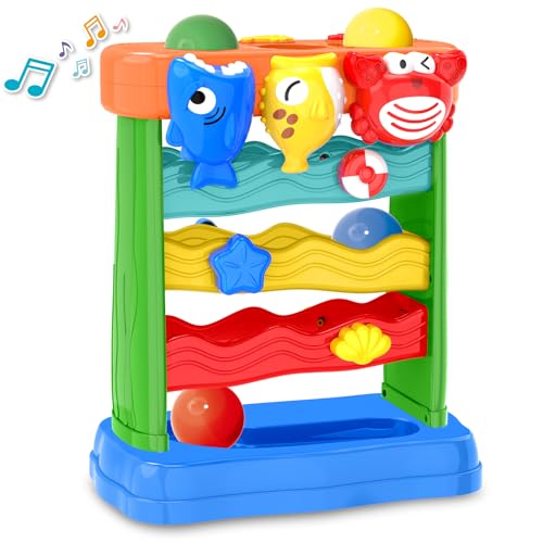 Image of OCHIDO Toys for 1 2 3 Years Old Boys Girls, Toddler Musical Gifts for 6-12-18-24 Months, Interactive Toys with Light & Sound, Montessori Toy, Christmas Birthday Gifts for Baby Age 1-2 Years Old