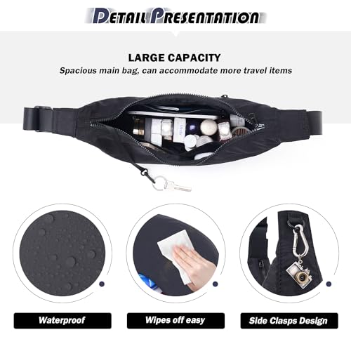 Shoulder Bags for Women,Nylon Crescent Bag Casual Shoulder Crossbody Hobo Handbag with Adjustable Strap3