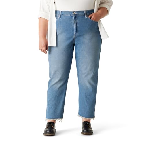Levi Strauss Signature Gold Women's Heritage High Rise Straight Jeans Stretch Denim (Available in Plus), Lady Luck, 22 Plus
