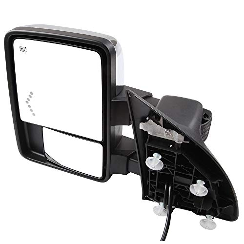 Scitoo Towing Mirrors Exterior Mirrors Compatible Fit For 2003-2007 For Ford For F250 For F350 For F450 Super Duty Series Truck With Power Adjusted Heated Turn Signal Light Pair Tow Mirror #TOP3