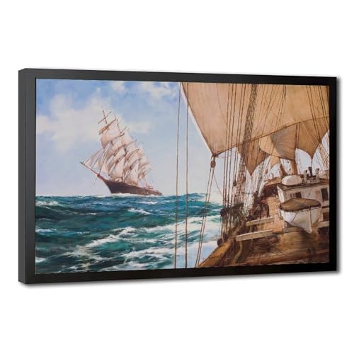 Toile Ships That Pass Montague Dawson décoration murale prête à poser 20x30cm