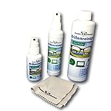 PANDACLEANER® Set 400ml Brillenreiniger 50ml Spray für unterwegs + 100ml für Zuhause + 250ml Nachfüllflasche | ohne Alkohol | antibeschlag | streifenfrei | Auch für Displays, Monitore, Visiere