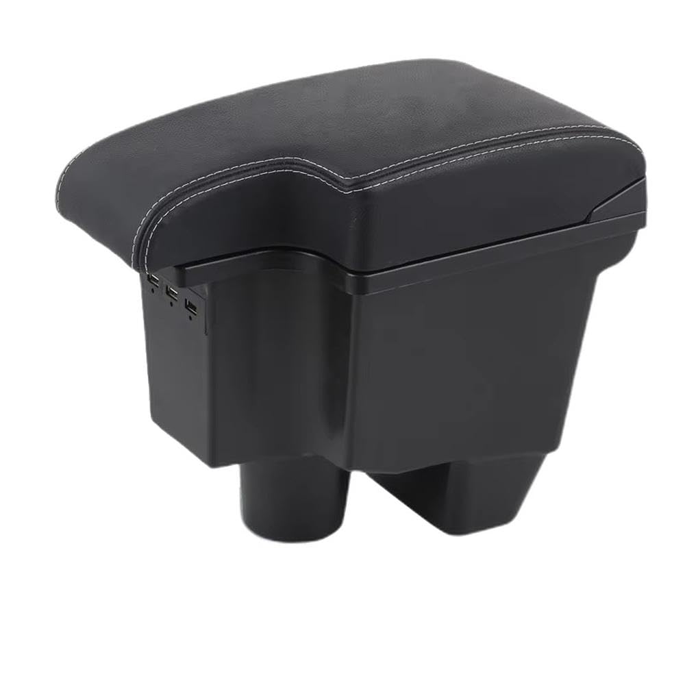 FSOZDBBPL For Toyota Yaris For Yaris Elegant 2021-2024 Car Armrest Box Storage Box Interior Parts(B3 White line Corium)