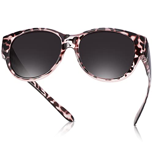 Polarized Fit Over Sunglasses for Women Men Stylish Cat Eye Wear Over Sun Glasses UV Protection - Main Image