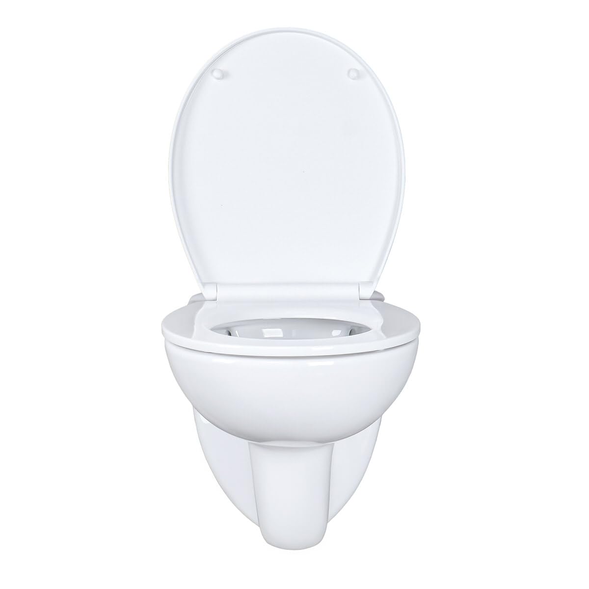 Belvit Hänge WC Komplettset Weiß Spülrandlos | Basic Vorwandelement, Toilettendeckel mit Absenkautomatik, Betätigungsplatte, Schallschutz