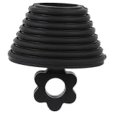 SHINEOFI Bouchon D'évier à Motif Floral En Silicone Noir Étanche, Joint D'étanchéité...