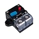 250 AMP Sicherungsautomat 250A Selbstwiederherstellung Inline Sicherungshalter Rücksetzbar DC 12V-48V Volt Spannung Leistungsschalter Audio Wasserdicht Manueller Reset für Auto KFZ Marine RV Boot LKW