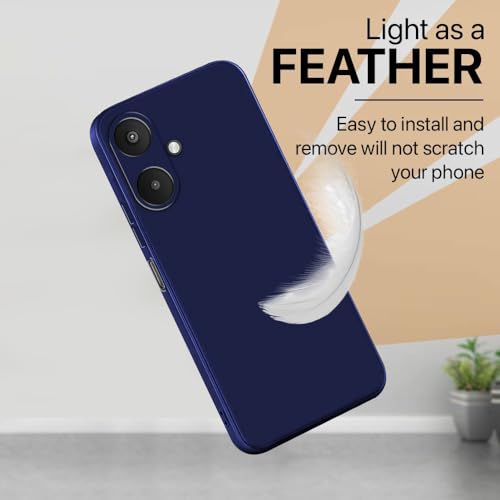Image of Back Cover for Mi Redmi 13C 5G / Poco M6 5G | Full Camera Protection | Premium Liquid Silicon Case | Flexible Bumper Case for Mi Redmi 13C 5G / Poco M6 5G (Dark Blue)