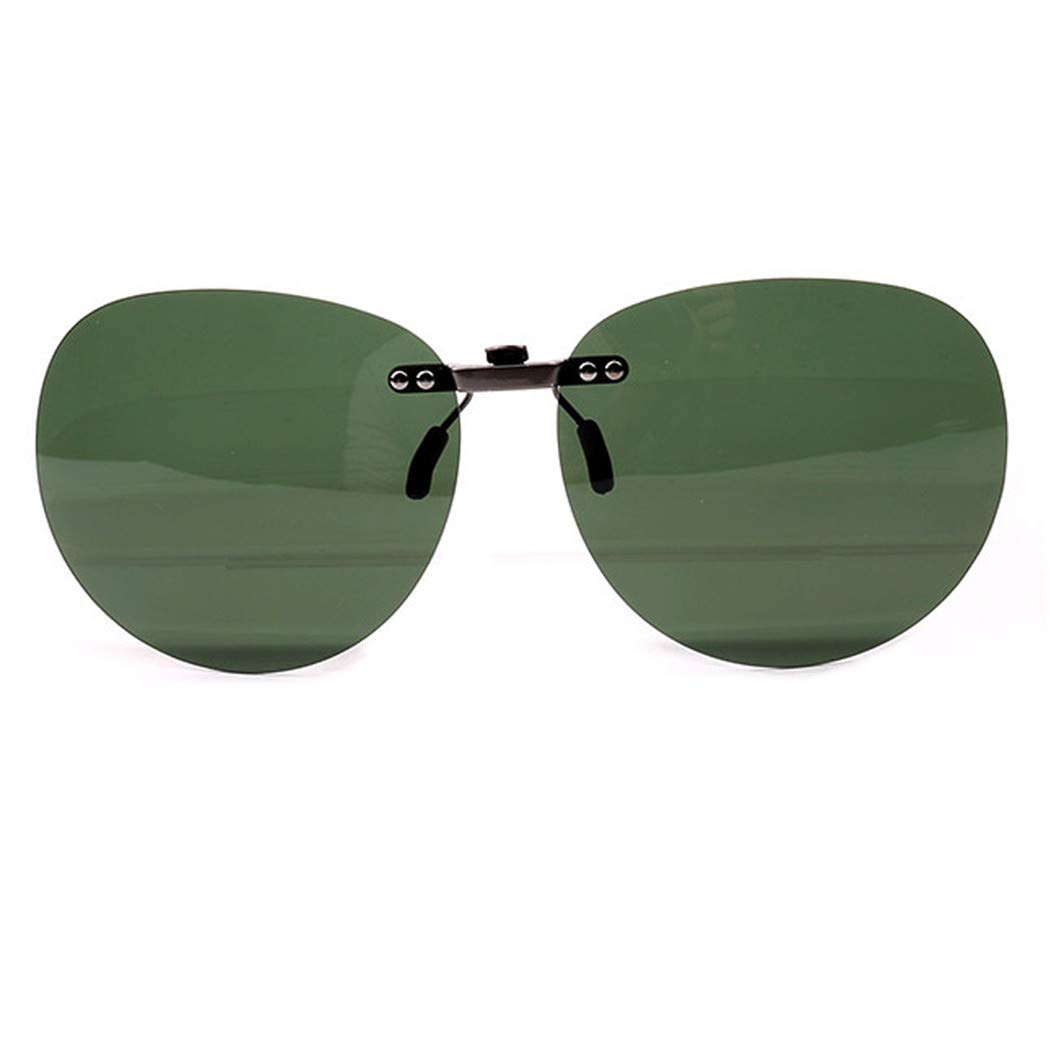 LOHOPolarized clip on Sun Sunglasses for prescription glasses - Good sunglasses clip for outdoor myopia / driving / fishing glasses for men and women, C3.