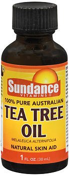 Sundance Vitamins Tea Tree Oil Natural Skin Aid - 1 oz, Pack of 4