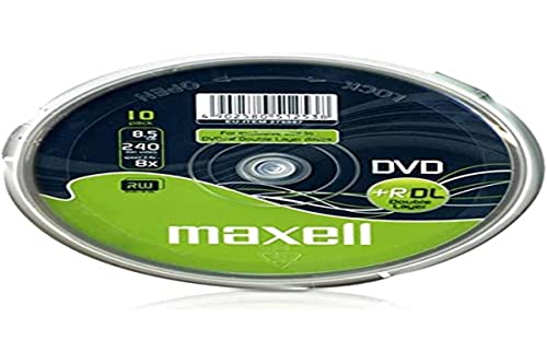 Maxell DVD + R DL 8,5GB 240min 8x Cakebox (10 Disc)