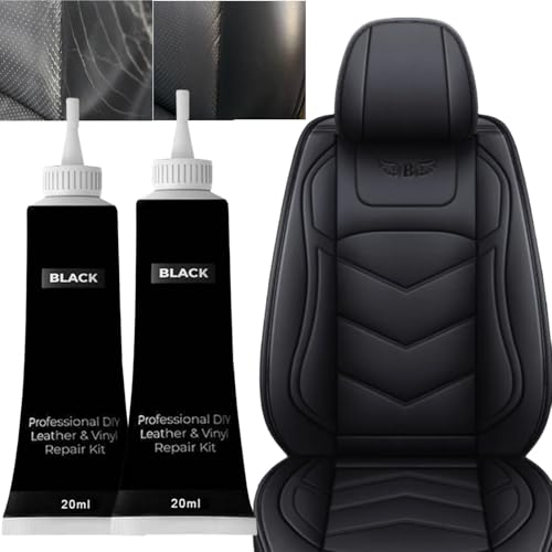 Kit Riparazione Pelle Crema Nero 2PCS