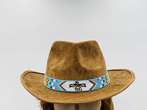 Image of Cowboy Western Beaded Hat Band Rodeo Style Handmade