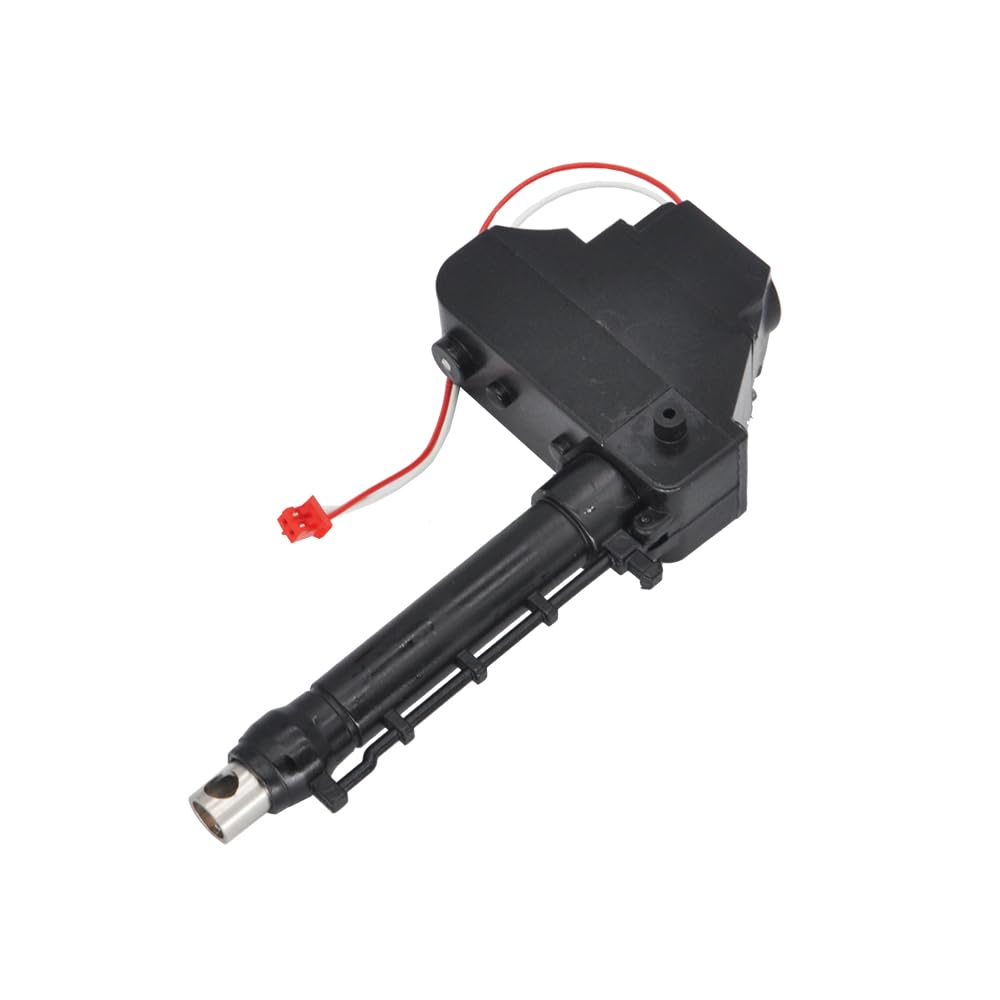 CJAXCG For Huina 1580 1593 1594 Metal Push Rod with Gearbox 2S 7.4V for Bucket and Small Arm 1/14 RC Metal Excavator Model Putter Parts(1580 short putter)
