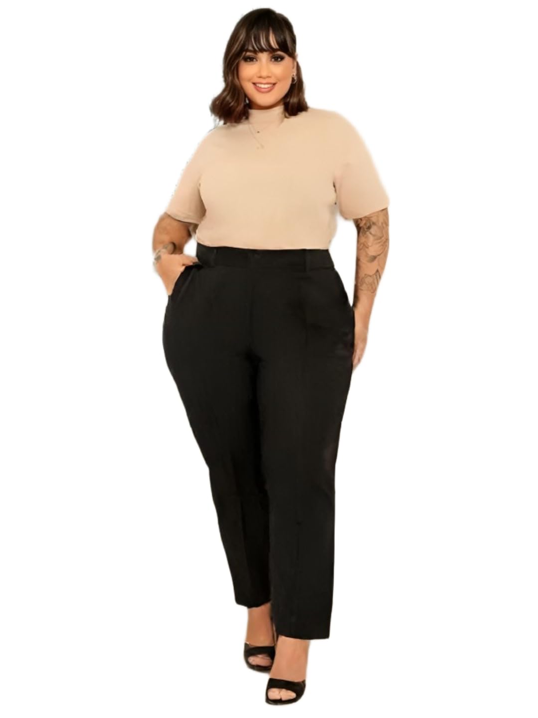 Korean Pants for Women,Black Trouser 36.-picture-55