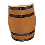 ELAYARD Barril de Vino de Roble Decorativo Vintage Barril de Madera Resistente para Decoración de Bar Adorno Multifuncional para Paredes Regalo para Coleccionistas y del Vino