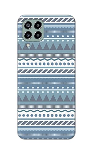 Image of Printed Hard Back Cover Case for Samsung Galaxy M33 5G Back Cover (Seamless Geometric Tribal Pattern) -1803