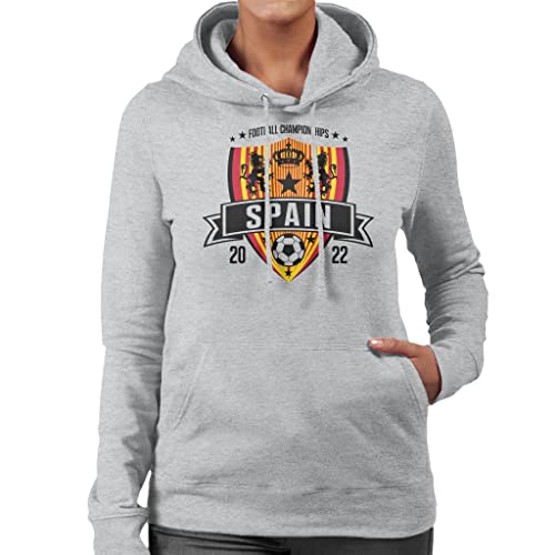All+Every Spain Football Championships 2022 Shield Women’s Hooded Sweatshirt