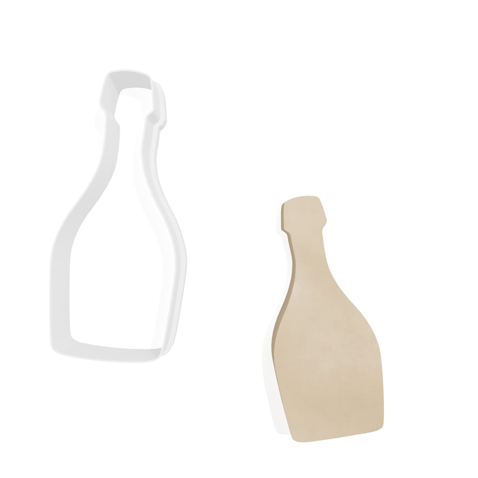 Champagne Bottle F1 Cookie Cutter - 3 Sizes