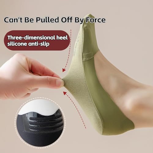 Generic Womens No Show Socks, 3 Count, One Size, White, Solid, Cotton Blend, Non-Slip, Breathable, Seamless3