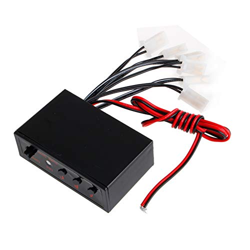 6 maneras LED coche estroboscópico flash luz lámpara emergencia intermitente controlador caja DC 12 V Cover