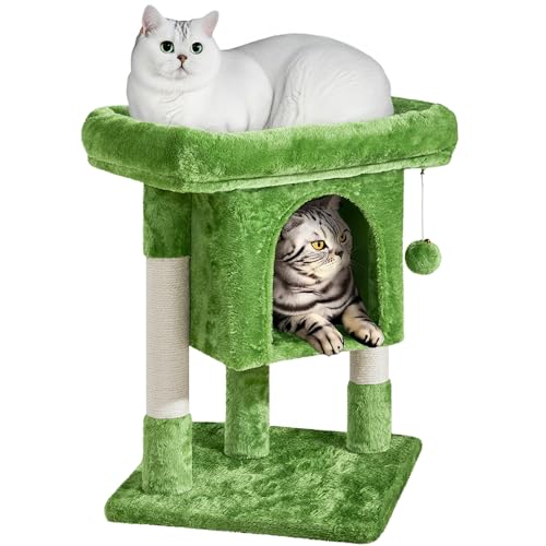 Yaheetech 23.5in Cat Tree, Cute Cat Tower for Indoor Cats