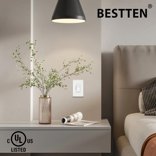 Bestten USP-DS03 Digital Dimmer Switch With Led Indicator, Single Pole Or 3-Way Dimmer Light Switch thumb #7