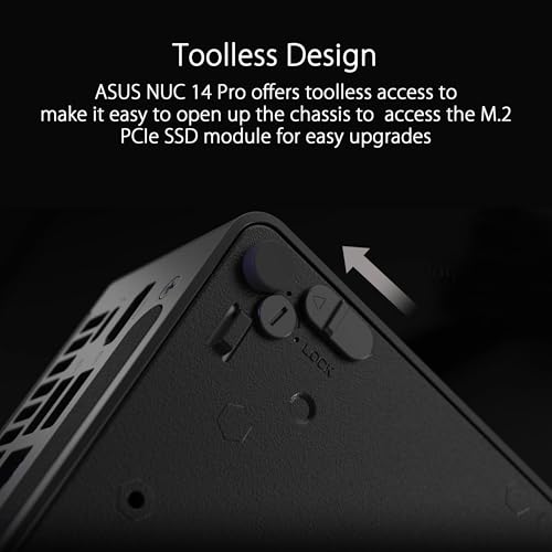ASUS NUC 14 Pro Tall Full System Mini PC with Intel 14th Gen Core Ultra 7 155H, 32GB DDR5 RAM, 1TB PCIe G4x4 NVMe SSD, Thunderbolt 4,Win 11 Pro, Toolless Chassis Access, VESA Mount Included - Image 6