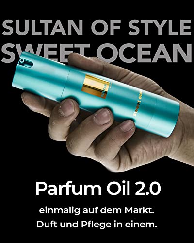 SnowFox GmbH Sultan of style sweet ocean parfum oil herren | frischer & süßlicher duft | 100% alkoholfrei | pflegende Ätherische Öle | geschenke für männe
