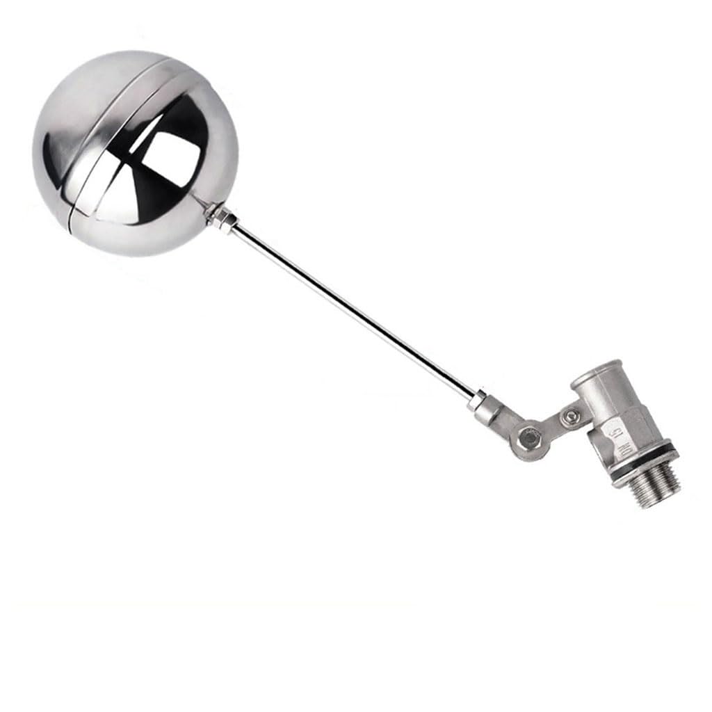 Pavxsrxuk Men's One Color 1Pcs Adjustable Stainless Steel Float Valve, 1/2Inch Dn15 Water Level Controller For Water Tanks And Towers