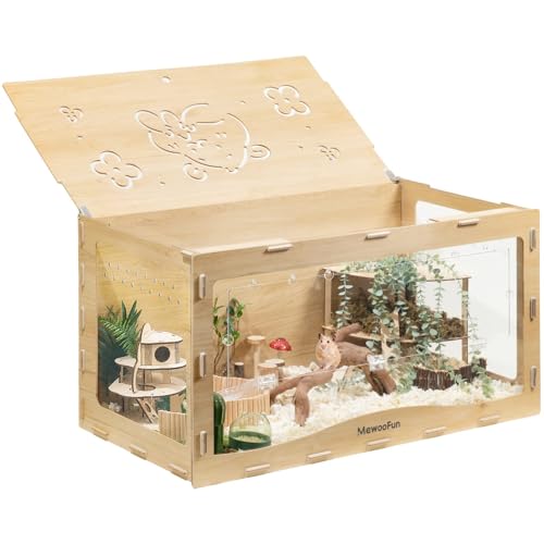 Holz Hamsterkäfig groß für syrische Hamster, Zwerg Hamster und Meerschweinchen – 100 x 50 x 50 cm Hamsterkäfige transparenter Kleintierkäfig (Die haustür) Holz Hamsterkäfig groß für syrische Hamster, Zwerg Hamster und Meerschweinchen – 100 x 50 x 50 cm Hamsterkäfige transparenter Kleintierkäfig (Die haustür)