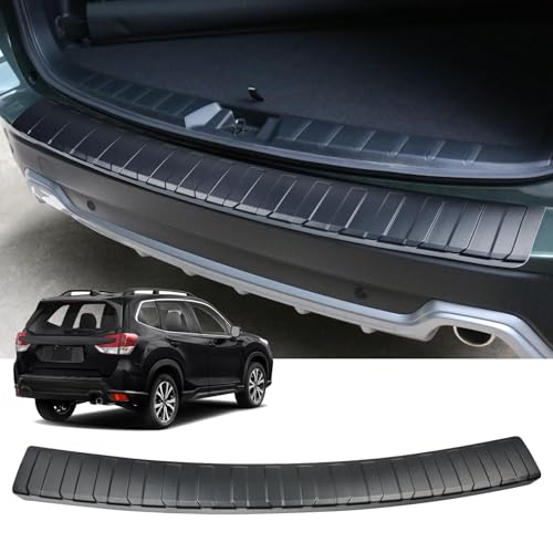 Hugeek Rear Bumper Protector for Subaru 2019-2024 Forester Car Accessories ABS Plastic Material Matte Black Resistant Trunk Door Entry Guards