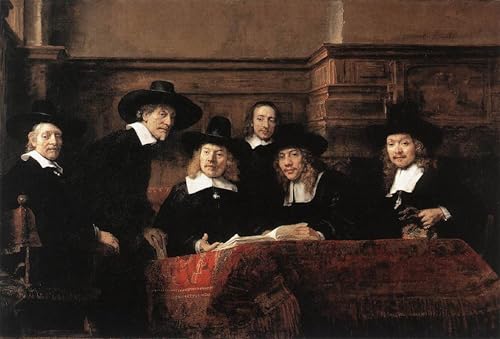 Image sur Toile Sampling Officials Rembrandt Décoration Murale 60x90cm