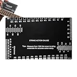 Saitenlehre, metrische imperiale Waage, Edelstahl, Gitarrenreparaturwerkzeug, für Frauen und Männer, Zuhause, Schule, Bühne, Praxis, Band, Bass-Wartung