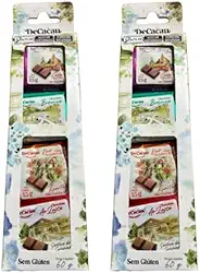 DeCacau 2 Kits Barrinhas Chocolate Memórias de Gramado, Sem Glúten, 60g cada kit (4unidades 15g cada), 120g total