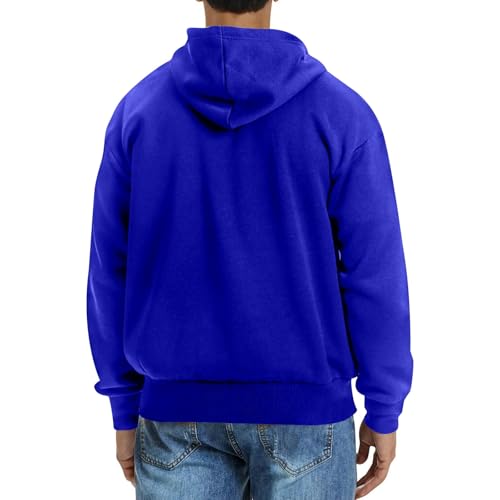 Ymosrh Men's Hoodies, Long Sleeve Zip Up Hooded Sweatshirts Casual Athletic Workout Gym Hoodie Pullover, M-3XL2