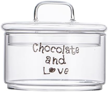 Glass Candy Dish with Lid Covered Candy Bowl Decorative Cookie Jar Clear Salad Bowl Buffet Storage Container for Home Kitchen Coffee Table Office Desk and Party Wedding