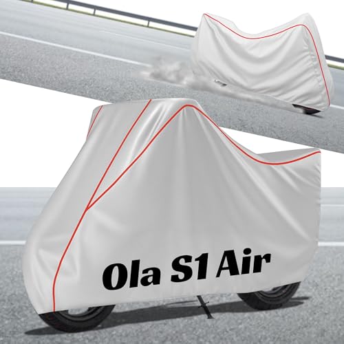 Image of Stylish Water Resistant Scooty Body Cover Compatible with Ola S1 Air & All Models | UV Protection, Dustproof, Heat Resistant, Two Wheeler | New All Weather Protection, Dust & Rain
