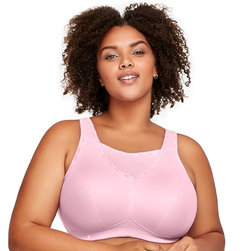 Image of Glamorise Women's Stretch Cotton Non-Wired Sports Bra