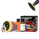 ◧Kit de reparación de faros delanteros: este kit de pulido ayuda a suavizar y eliminar pequeñas rozaduras, rasguños o abrasiones en los faros, incluidos los faros delanteros, las luces traseras, las luces antiniebla y las luces direccionales.