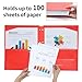 EOOUT 10pcs Colord File Folders, Binder Folders, Plastic Folders with Pocket and 2 Business Card Slot, 3 Hole Punch Poly Folders Fits in 3 Ring Binder for School Office