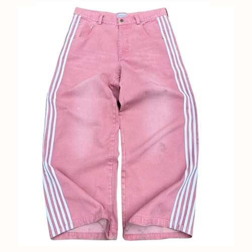 Jean baggy regular taille élastique pour homme pantalon ample