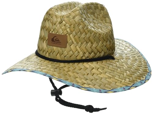 Quiksilver AQKHA03410 Boy'S Pierside Print Lifeguard Beach Sun Straw Hat cover