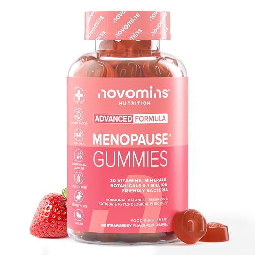 Gummies de ménopause – Compléments de ménopause avec feuille de sauge, racine de maca,...