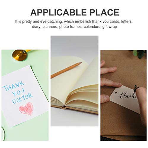 4 Peças de Agradecimento Adesivo de Vedação Flor 500 Unidades/Rolo Adesivos de Etiqueta Adesiva Redo