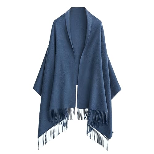 HOTDAY Pure Cashmere Shawl Wraps, Extra Large Thick Soft Pashmina Scarf, Solid Color Shawl, Winter Warm Wraps For Women