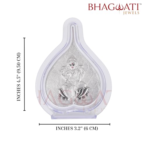 Image of 999 Pure Silver Laxmiji Paan Stand | Pooja Pan for Home Temple, Office & Hall Decor | Luxury Spiritual & Corporate Gift | Tabletop 4.25 inch x 3 inch inch